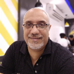 Portrait of author Amr Zakaria Khalil